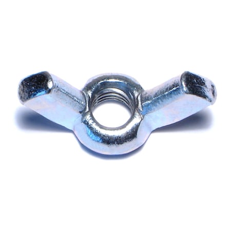 Midwest Fastener Wing Nut, M7-1.00, Steel, Zinc Plated, 5 PK 63916